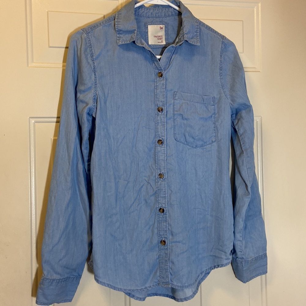 So  Favorite Men Jeans Denim Shirt XS